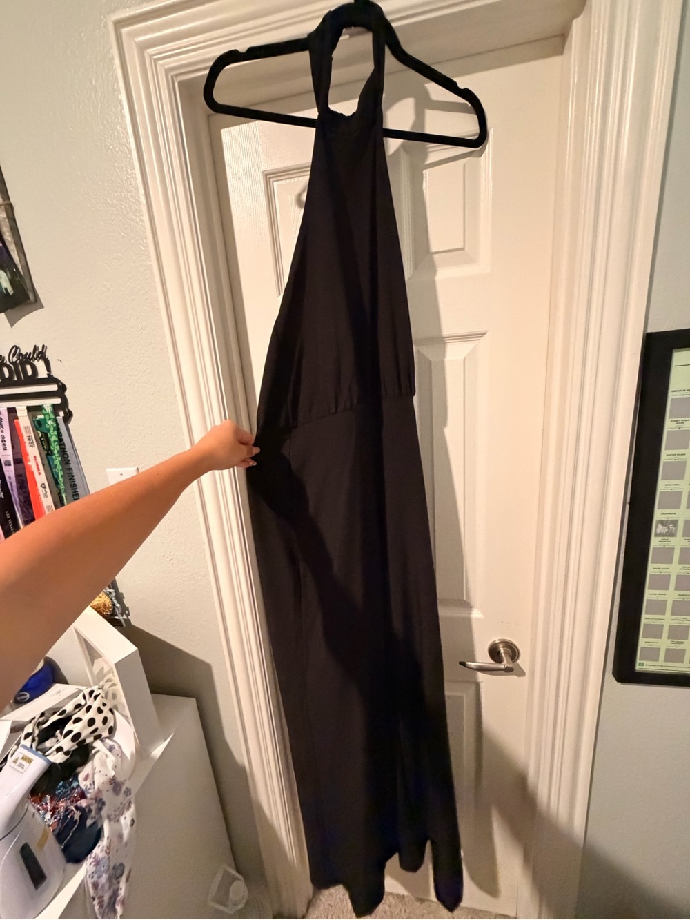 Lulu's Black Halter Backless Jumpsuit